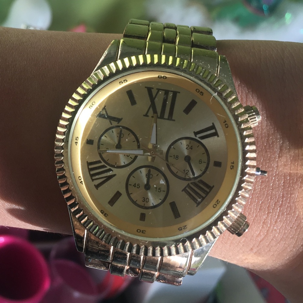 Faux Gold Watch